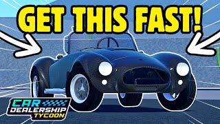 FINISH THE SHELBY EVENT FAST! Best Method! Car Dealership Tycoon #cardealershiptycoon #roblox