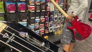 Buying Bass Guitar @ GUITAR CENTER in Pearl City, Hawaii USA