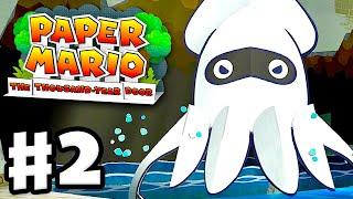 Paper Mario: The Thousand-Year Door - Gameplay Walkthrough Part 2 - Blooper Boss Fight!