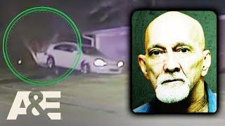 Suspect Drives BACKWARD, Crashes Into Tree and House | Fugitives Caught on Tape | A&E