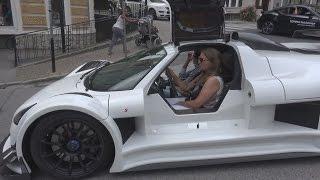 WOMAN Driving a Gumpert Apollo S!