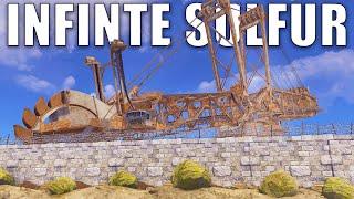 i walled in excavator in rust for infinite sulfur....