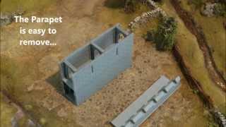 Tabletop Workshop 28mm Castle Wall Preview