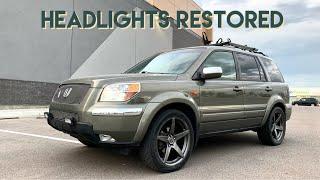 Restoring The Headlights Of The Honda Pilot