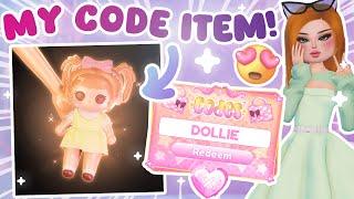 NEW CODE ITEM REVEALED FOR DRESS TO IMPRESS! My Very Own CODE! Dollie! Coming This Weekend!