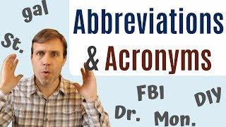 Abbreviations & Acronyms to Build Your Vocabulary