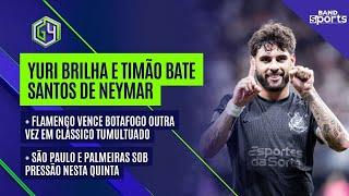 YURI ALBERTO BRILHA E TIMÃO BATE SANTOS DE NEYMAR; PALMEIRAS E SÃO PAULO EM CAMPO 'PRESSIONADOS'