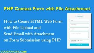 Send Email with Attachment on Form Submission using PHP