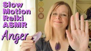 ASMR Reiki (No talking). AGATE Crystal Healing for Anger to Soothe and calm. Slow hand movements