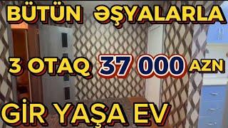 Çox Təcili 3 Otaqli Həyət Evi Cəmi 37 000 AzN