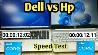 Dell vs Hp Laptop | dell inspiron core i3 11th gen vs hp core i3 11th generation | Speed Test