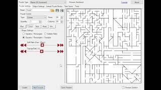 Create Cubism / Mondrian-style mazes with Puzzle Maker Pro - Mazes 2D Cubism