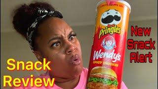 *New* Pringles | Wendy's Spicy Chicken Sandwich | Snack Review | GorgeousOneMink