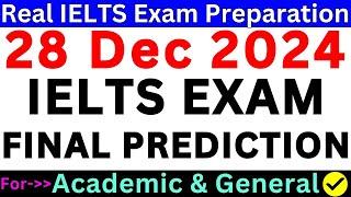 28 December 2024 IELTS Exam Prediction  December IELTS Exam  idp & bc