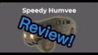 Speedy Humvee - Quick Review (Roblox: War Tycoon)