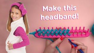 How to Make the Quick Knit Headband - Faber-Castell Creativity for Kids + Lion Brand