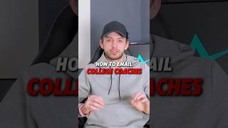 How to email college coaches!  #basketball #baseball #football #sports #shorts