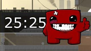 Super Meat Boy - any% Speedrun in 25:25