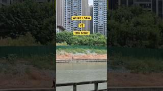 what I saw vs the shot-Man fishing by the river#nikon #Z6Ⅱ