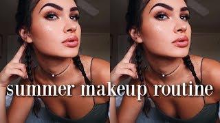 summer makeup routine *glowy & natural* | sophia camarda