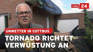 Schwere Schäden: Tornado fegt durch Cottbuser Stadtteil Sielow