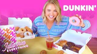 Trying ALL Of The Most Popular Menu Items At Dunkin' Donuts | Delish