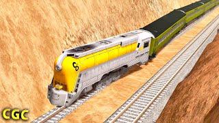 Steam train crashes #13 BeamNG Drive