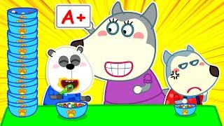 Don't Feel Jealous! Mommy Alway Loves You | Mommy Wolf Family Funny Series | Cartoon for Kids