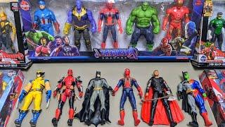 AVENGERS TOYS/action figures/unboxing/cheap price/spiderman,ironman,hulk,thor,superman/toys #9