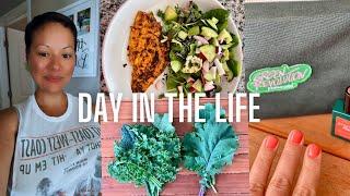 DAYS IN THE LIFE || plant based at home mani, backyard updates + MORE!