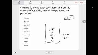 Stack operations (push and pop)