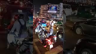 Pedestrian crossing the busiest road  #shorts #drive #dhaka #traffic(2)