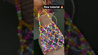 New tutorial on our channel for this Trendy Pearl Beaded Bag #beadedbags #beadedwork #diy #tutorial