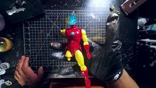 IRON MAN AI MARVEL LEGENDS COSTUME PAINT FIGURE TEST GOLD ACCENT