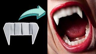 How to Make Paper Vampire Fangs for Halloween