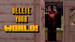 If This Appears in Your Doorway, DELETE YOUR WORLD! Minecraft Creepypasta (Bedrock)