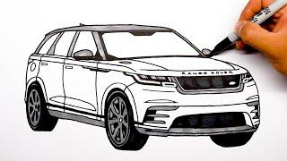 How to draw a car - Land Rover Range Rover (Step by step)