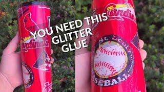 Quick Glitter Glue Fabric Tumbler Tutorial // WAY Better than Mod Podge