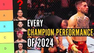 Every Champion Performance Of 2024 RANKED! UFC Tier List