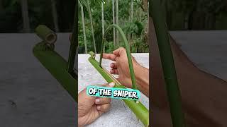 This Guy Built a Sniper Out of Bamboo  #shorts