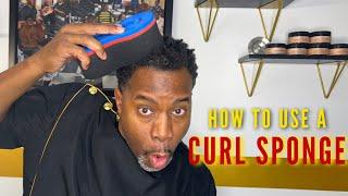 HOW TO PROPERLY USE A CURL SPONGE | Secret Tip To Achieve Curls | Barber Luther King|