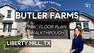 Saratoga Homes | Mia Floor Plan, home walkthrough | Butler Farms, Liberty Hill TX