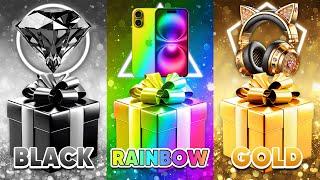 Choose Your Gift...! Black, Rainbow or Gold ⭐️ How Lucky Are You?