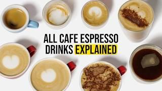 All Cafe Espresso Based Drinks Explained Easy!
