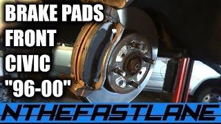 ▶️How To Replace "FRONT" Brake Pads (Honda Civic 96-00)