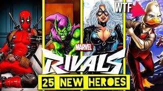 25 NEW HEROES COMING TO MARVEL RIVALS - MARVEL RIVALS LEAKS AND FUTURE HEROES