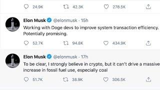 Dogecoin: Musk tweets about working 'with Doge devs to improve system transaction efficiency'