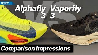 Nike Alphafly 3 vs Nike Vaporfly 3