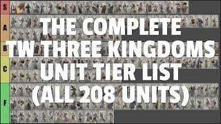 The Complete Total War: Three Kingdoms Unit Tier List (All 208 Units)