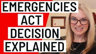 Lawyer Explains Emergencies Act Decision - Deep Dive